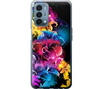 Купить - чехол для смартфона  Чехол силиконовый на телефон OnePlus Nord N200 Абстрактные цветы "511u-2384-1529"