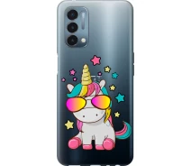Купить - чехол для смартфона  Чехол силиконовый на телефон OnePlus Nord N200 5G Единорог в очках "4879u-2956-1529"