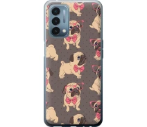 Купить - чехол для смартфона  Чехол силиконовый на телефон OnePlus Nord N200 мопсики 2 "4362u-2384-1529"