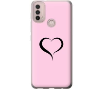 Купить - чехол для смартфона  Чехол силиконовый на телефон Motorola E40 Сердце 1 "4730u-2660-1529"
