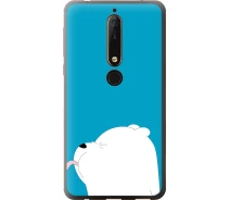 Купить - чехол для смартфона  Чехол силиконовый на телефон Nokia 6.1 Мишка 1 "4358u-1628-1529"