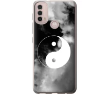 Купить - чехол для смартфона  Чехол силиконовый на телефон Motorola E40 Инь и Янь "4389u-2660-1529"