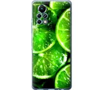 Купить - чехол для смартфона  Чехол силиконовый на телефон Infinix Note 11 Pro Зелёные дольки лимона "852u-2865-1529"
