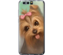 Купить - чехол для смартфона  Чехол силиконовый на телефон Huawei Honor 9 Нарисованный йоркширский терьер "928u-998-1529"