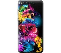 Купить - чехол для смартфона  Чехол силиконовый на телефон Huawei Honor 7X Абстрактные цветы "511u-1139-1529"