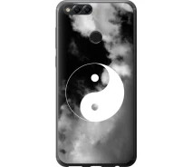 Купить - чехол для смартфона  Чехол силиконовый на телефон Huawei Honor 7X Инь и Янь "4389u-1139-1529"