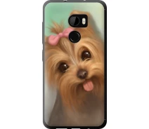 Купить - чехол для смартфона  Чехол силиконовый на телефон HTC One X10 Нарисованный йоркширский терьер "928u-995-1529"