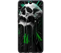 Купить - чехол для смартфона  Чехол силиконовый на телефон Huawei P10 Plus Череп-часы "4100u-963-1529"