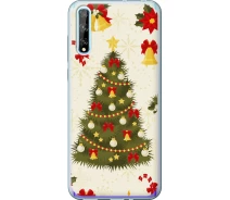 Купить - чехол для смартфона  Чехол силиконовый на телефон Huawei P Smart S Новогодняя елка "4198u-1813-1529"