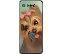 Купить - чехол для смартфона  Чехол силиконовый на телефон Asus Rog Phone 7 Нарисованный йоркширский терьер "928u-3405-1529"