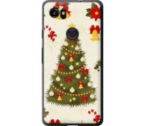 Купить - чехол для смартфона  Чехол 2d пластиковый на телефон Google PixeL 2 XL Новогодняя елка "4198t-1643-1529"