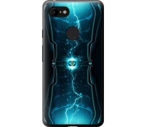 Купить - чехол для смартфона  Чехол 2d пластиковый на телефон Google Pixel 3 XL Молнии в цилиндре "120t-1523-1529"