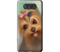 Купить - чехол для смартфона  Чехол 2d пластиковый на телефон LG V20 Нарисованный йоркширский терьер "928t-787-1529"