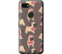 Купить - чехол для смартфона  Чехол 2d пластиковый на телефон Google Pixel 3a XL мопсики 2 "4362t-1713-1529"