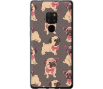 Купить - чехол для смартфона  Чехол 2d пластиковый на телефон Huawei Mate 20 мопсики 2 "4362t-1578-1529"
