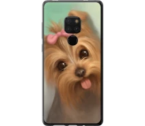 Купить - чехол для смартфона  Чехол 2d пластиковый на телефон Huawei Mate 20 Нарисованный йоркширский терьер "928t-1578-1529"