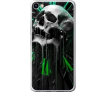 Купить - чехол для смартфона  Чехол 2d пластиковый на телефон Meizu U20 Череп-часы "4100t-416-1529"
