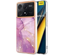 Купить - чехол для смартфона  Защитный чехол Deexe Marble Style для Xiaomi Poco X6 Pro - Light Purple