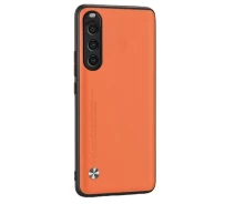 Купить - чехол для смартфона  Кожаный чехол – накладка CODE Tactile Experience для Sony Xperia 10 V orange