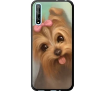 Купить - чехол для смартфона  Чехол tpu на телефон Huawei P Smart S Нарисованный йоркширский терьер "928b-1813-1529"
