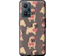 Купить - чехол для смартфона  Чехол tpu на телефон Realme GT Neo 2 мопсики 2 "4362b-2489-1529"