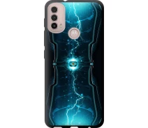 Купить - чехол для смартфона  Чехол tpu на телефон Motorola E40 Молнии в цилиндре "120b-2660-1529"