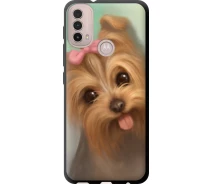 Купить - чехол для смартфона  Чехол tpu на телефон Motorola E40 Нарисованный йоркширский терьер "928b-2660-1529"