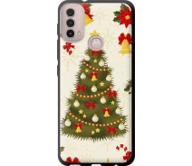 Купить - чехол для смартфона  Чехол tpu на телефон Motorola E40 Новогодняя елка "4198b-2660-1529"