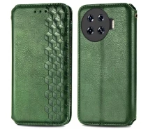Купить - чехол для смартфона  Чехол Deexe Rhombus Wallet для TECNO Spark 20 Pro+ - Green