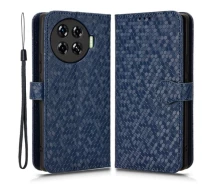 Купить - чехол для смартфона  Чехол Deexe Rhombus Book для TECNO Spark 20 Pro+ - Dark Blue