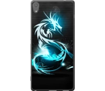 Купить - чехол для смартфона  Чехол 2d пластиковый на телефон Sony Xperia XA Ultra Dual F3212 Бело-голубой огненный дракон "113t-391-1529"