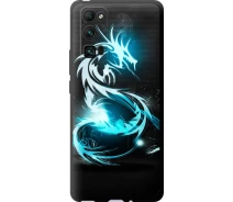 Купить - чехол для смартфона  Чехол tpu на телефон Huawei Honor 30 Pro Бело-голубой огненный дракон "113b-1920-1529"