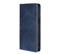 Купить - чехол для смартфона  Кожаный чехол - книга Leather Case для Tecno Pova Neo 3 blue