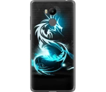 Купить - чехол для смартфона  Чехол силиконовый на телефон Xiaomi Redmi 4 Prime Бело-голубой огненный дракон "113u-437-1529"
