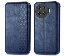 Купить - чехол для смартфона  Чехол Deexe Rhombus Wallet для TECNO Spark 20 Pro+ - Blue