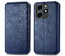 Купить - чехол для смартфона  Чехол Deexe Rhombus Wallet для TECNO Spark 20C - Blue