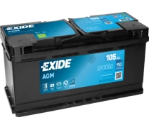 Купить - автомобильный аккумулятор  Аккумулятор 105 Ah/12V EXIDE AGM Euro