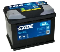 Купить - автомобильный аккумулятор  Аккумулятор 62 Ah/12V EXIDE EXCELL (1) EB621
