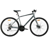 Купить - велосипед и аксессуар  Велосипед алюминий 28" Leon HD 80 DD рама-19" серый с черным (матовый) 2024
