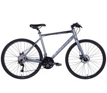Купить - велосипед и аксессуар  Велосипед алюминий 28" Leon HD 80 DD рама-21" серый с черным (матовый) 2024