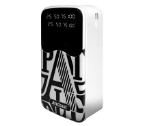 Купить - power bank  УМБ Andowl Q-CD901 Power Bank 40000 mah Внешний аккумулятор с быстрой зарядкой (повер банк, портативная батарея) Белый + Подарок USB-лампочка