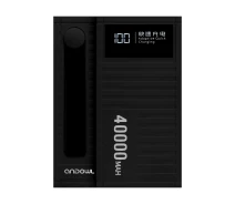 Купить - power bank  УМБ Andowl Q-CD4000 Power Bank 40000 mah Внешний аккумулятор с быстрой зарядкой QC3.0 PD30W Черный (повер банк, портативная батарея) + Подарок USB-лампочка