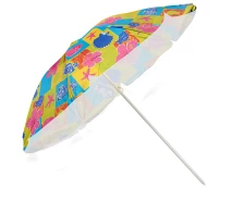 Купить - садовый и пляжный зонт  Зонтик пляжный Stenson MH-0039-MIX "Designs" d2.0м с наклоном серебро