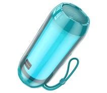 Купить - портативную колонку  Портативная колонка BOROFONE BR25 Crazy sound colorful luminous BT speaker Peacock Blue (6974443386547)