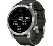 Купить - смарт-часы  Смарт-часы Garmin Fenix 7 Silver with Graphite Band (/01)