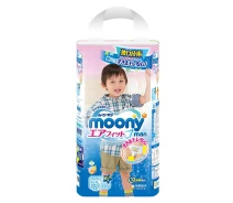 Купить - подгузник  Трусики Moony Super Big 26 шт. 13-25 кг для внутреннего рынка Японии; Пол - Для мальчика (4903111168378)