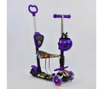 Купить - самоката  Самокат 5в1 Best Scooter, АБСТРАКЦИЯ, PU колеса, ПОДСВЕТКА КОЛЕС (13400)