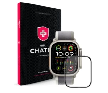 Купить - аксессуар к смарт-чсасам  Защитное стекло NEU Chatel Corning Gorilla HD Glass Protector for Apple Watch Ultra 49mm Black