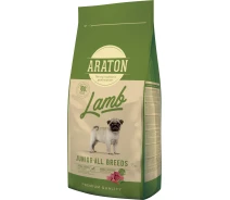 Купить -  Корм ARATON LAMB Junior All Breeds сухой для молодых собак с ягненком и рисом 15 кг