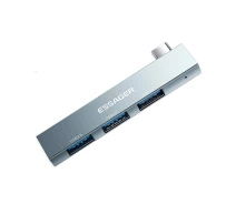 Купить - кардридер  Хаб Essager Fengyang 3 in 1 Splitter grey (EHBC03-FY0G-P)